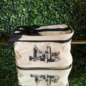 Hallmart Collectibles Canvas Cosmetics Bag | NEW | Makeup Bag